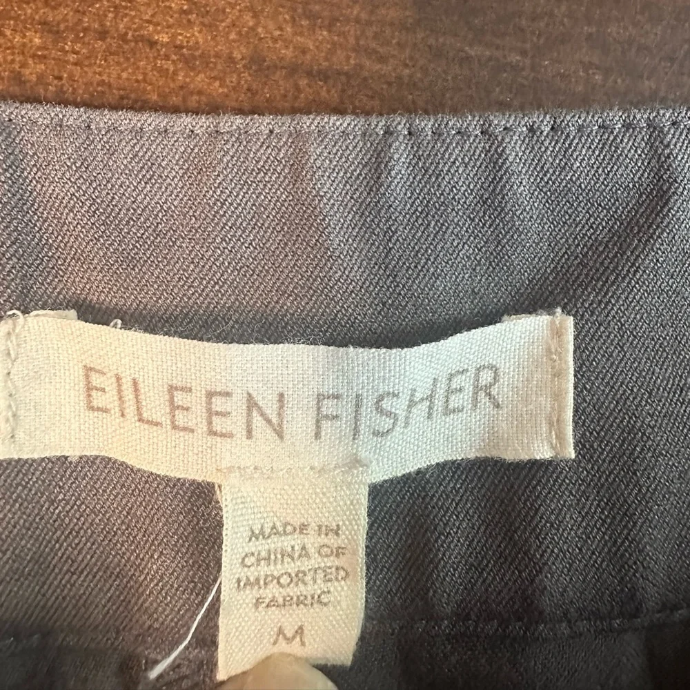 Eileen Fisher Charcoal Women's Bermudas - Picture 4 of 7